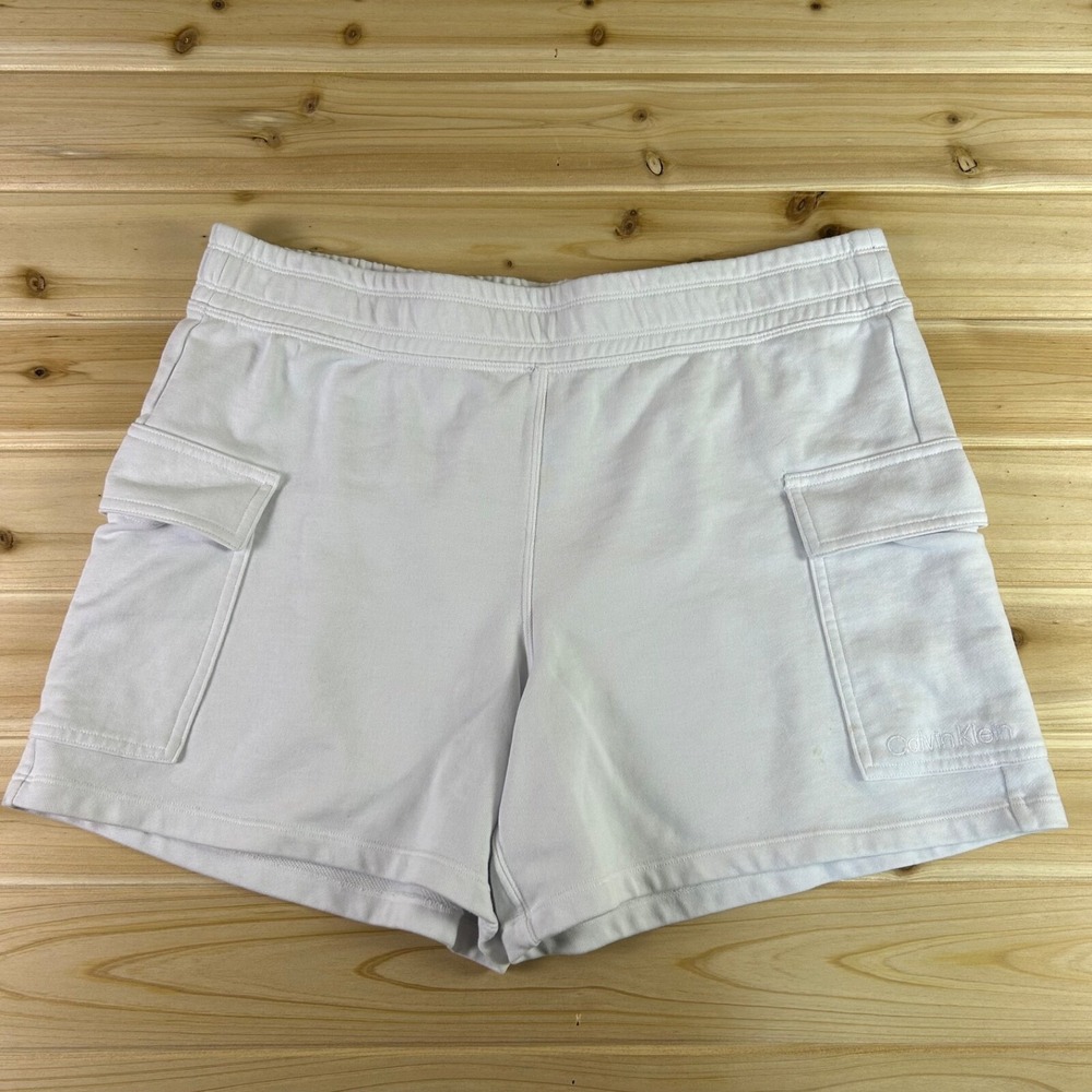 Calvin Klein Shorts Womens Large White Performance Cargo Shorts